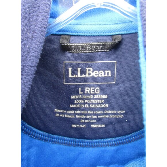LL Bean Sweatshirt Large Fleece Pullover 1/4 Zip Outdoor Sweater Soft - Picture 8 of 9